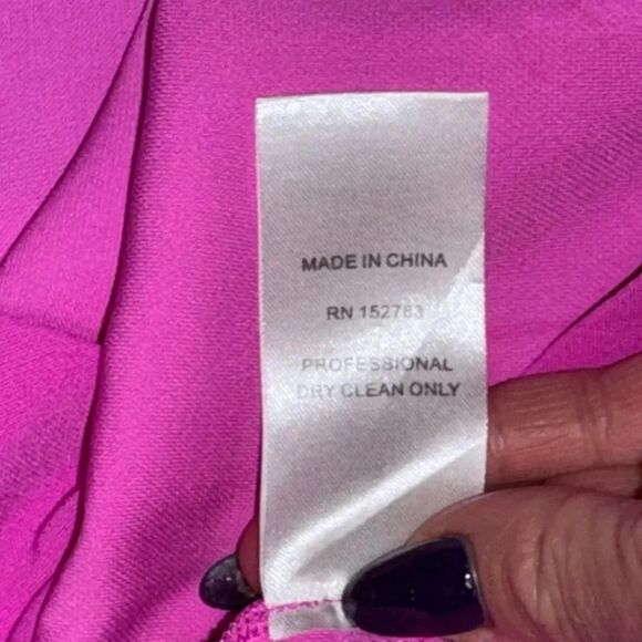 Women’s Anna cate carmine fuschia pink mini strapless dress size X small - Picture 8 of 8